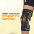 Knee Wrap Hinged With Open Patella, Rigid Biaxial Hinge, Neoprene Layer For Pain Relief,  Braces Walking, Workout And Sports, XXL, Black